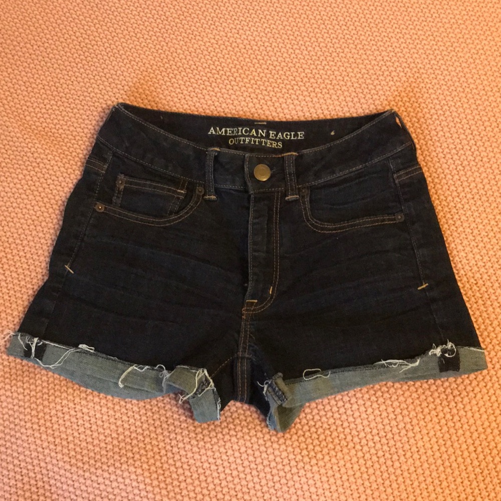 AEO Hi-Rise Denim Shortie